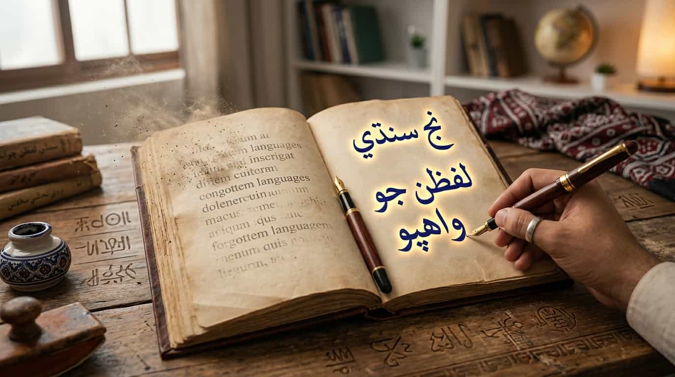 اسان جي ڏهاڙي جي ٻولي: ڌارين لفظن جي جاءِ تي نج سنڌي لفظن جو واهپو