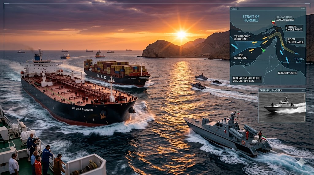 ایران کا دعویٰ: 24 تجارتی بحری جہاز آبنائے ہرمز سے بحفاظت گزرے، سکیورٹی نگرانی جاری