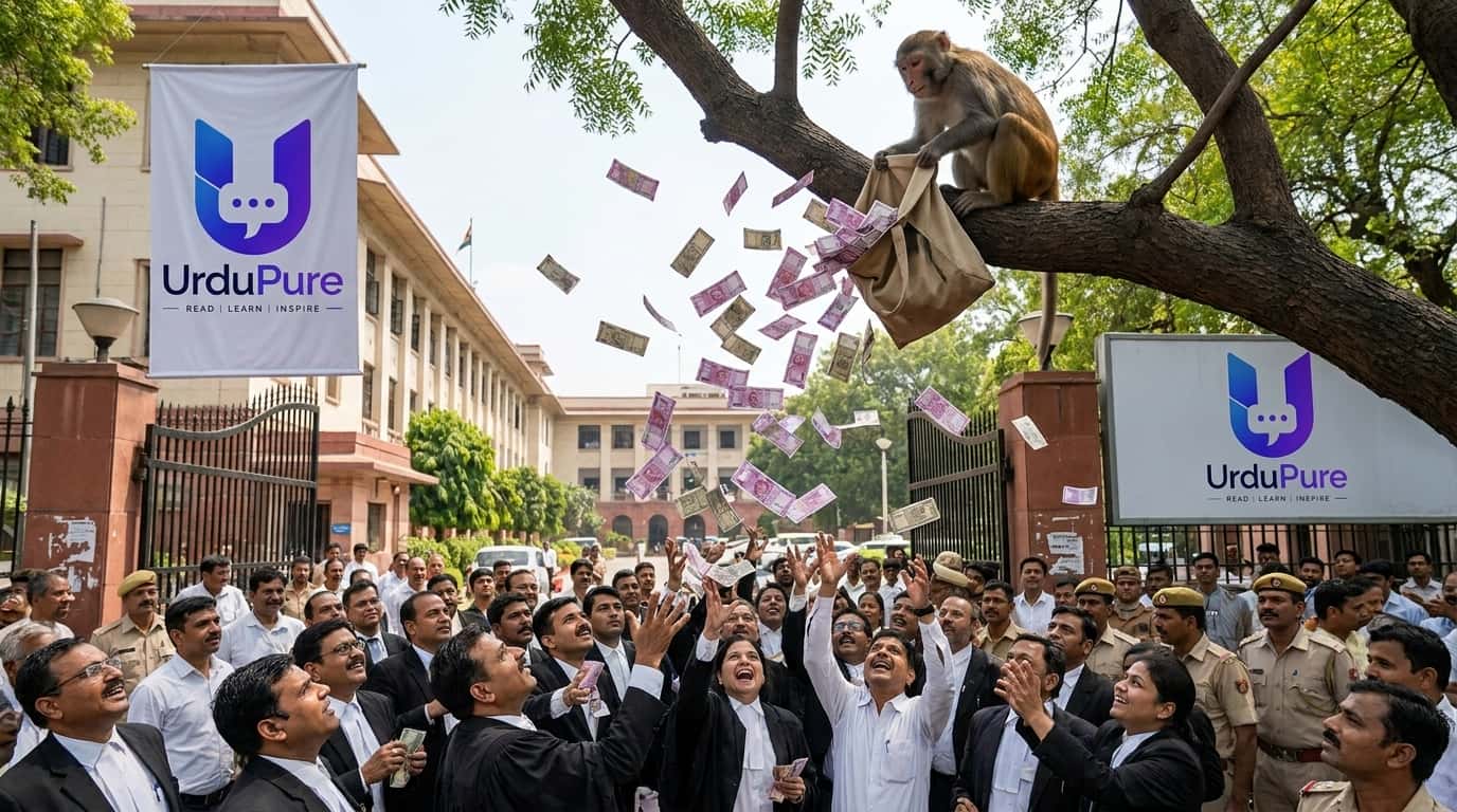 2 لاکھ روپے سے بھرا بیگ بندر لے اڑا، درخت پر بیٹھ کر نوٹوں کی بارش کر دی