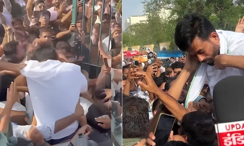 جے پور احتجاج کے دوران ہنگامہ: کاکروچ جنتا پارٹی کے بانی پر مبینہ حملہ