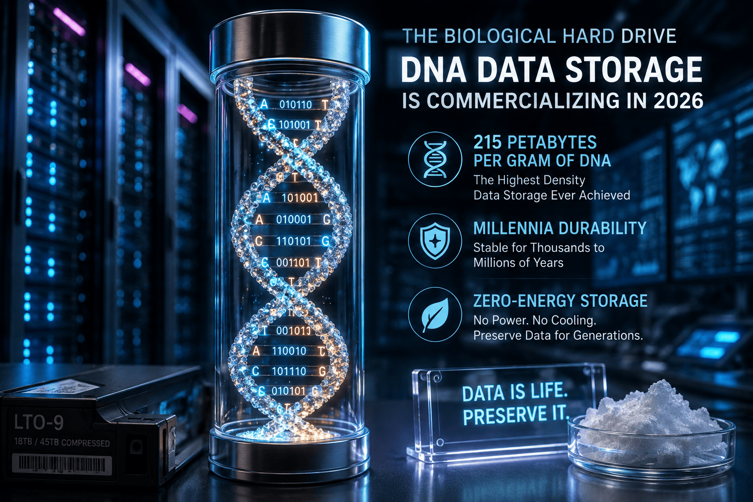 The Biological Hard Drive: How DNA Data Storage Is Moving Into Data Centers in 2026