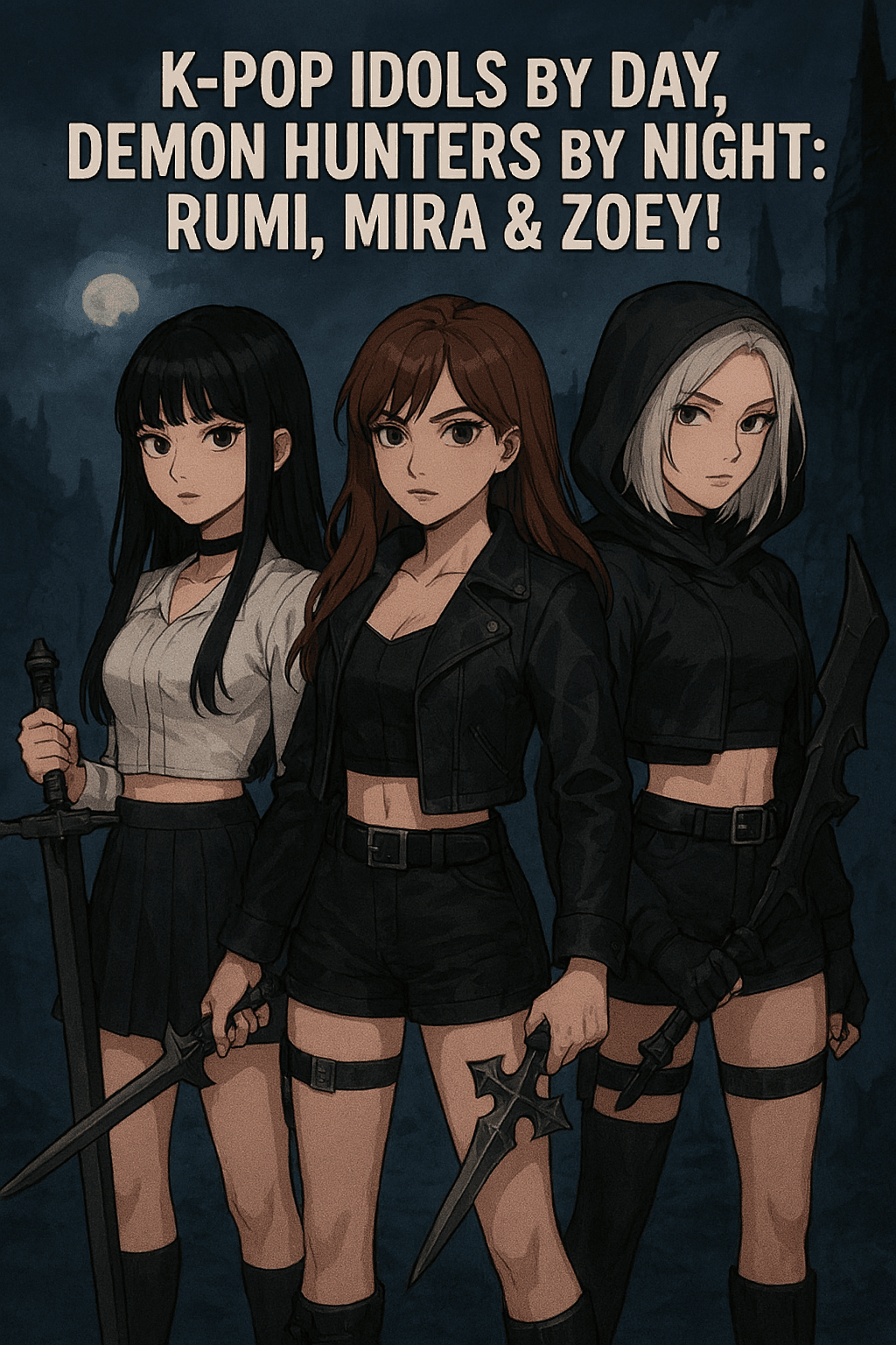 KPop Idols by Day, Demon Hunters by Night: Rumi, Mira & Zoey!