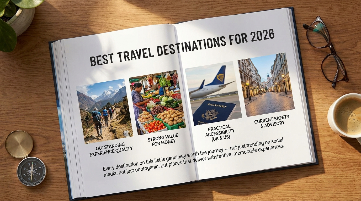 The 20 Best Places to Travel in 2026 for Every Type of Traveller